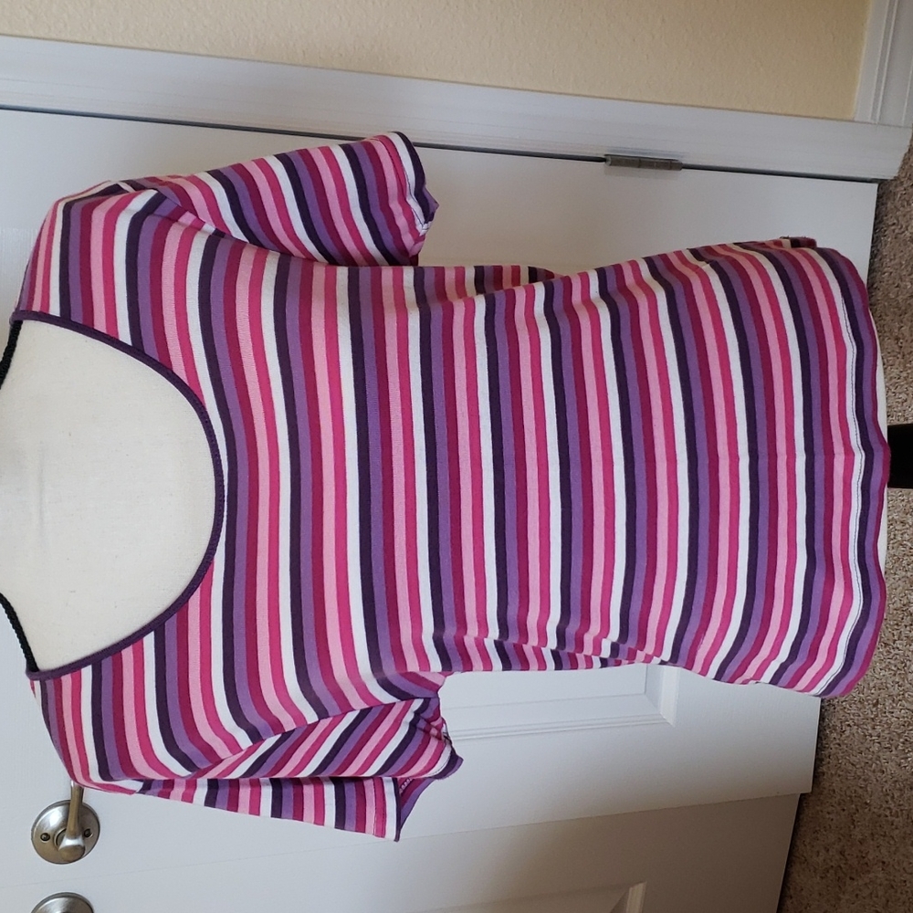 Pink, Purple & White Top